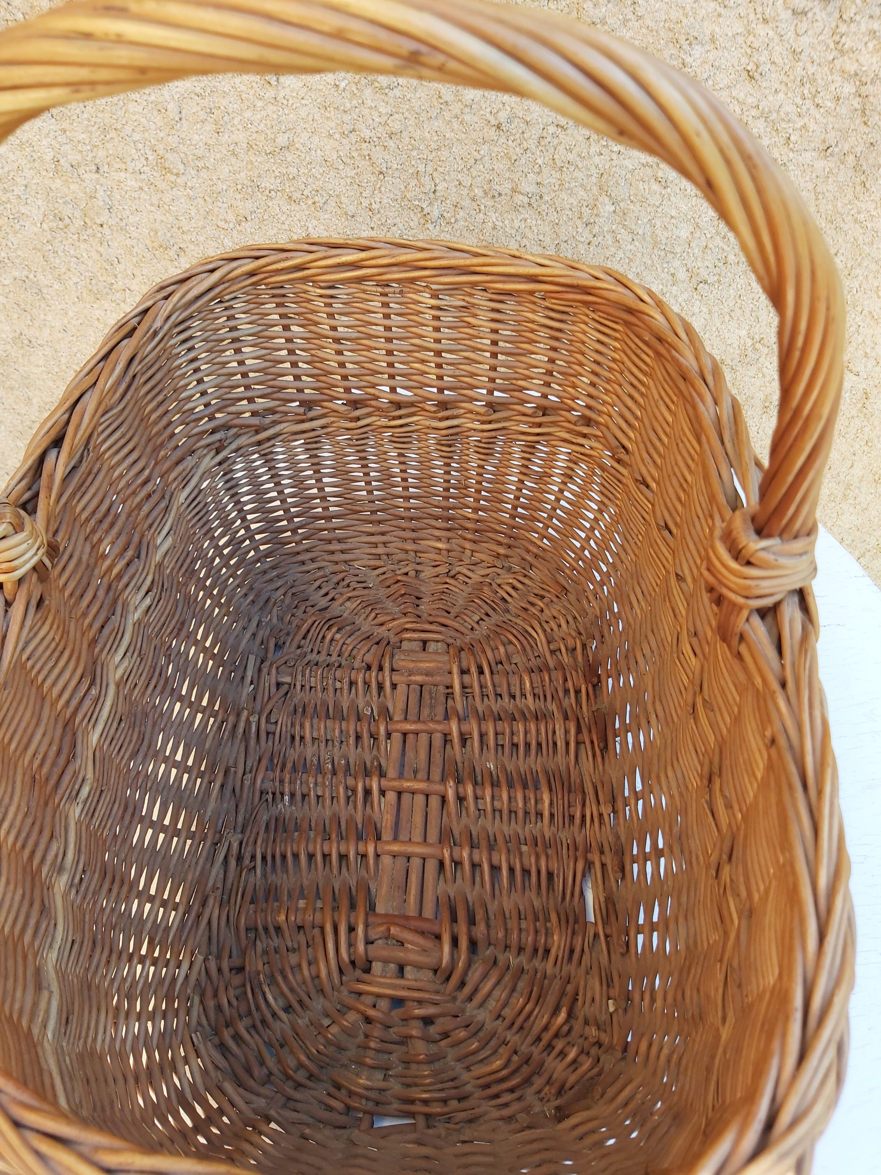 Vintage wicker basket