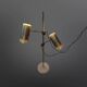 Brutalist Copper Floor Lamp by Holm Sørensen, Denmark 1960s