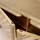 Sideboard in parchment and Missoni fabric by Angelo Mazzola for Salpol, 1980