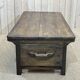 Coffee table early XXth fir with 2 drawers