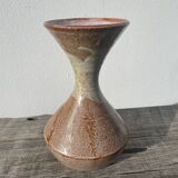 Beige stoneware ceramic vase