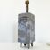 Vintage 1970s table lamp in cement & stones
