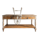 Antique wooden draper's counter