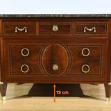 Rare mahogany commode, Louis XVI period – 2nd half of the 18th century.