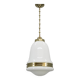 Peter Behrens “Luzette” Art Deco opaline glass pendant, Germany, 1930s