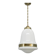 Peter Behrens “Luzette” Art Deco opaline glass pendant, Germany, 1930s