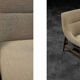 Vintage mid-century modern Scandinavian 2-seater brown fabric sofa Grace by Ikea, 1961.