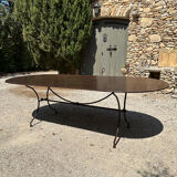Handcrafted wrought iron garden table 250 cm