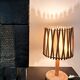 French rattan lamp. Attributed to Louis Sognot.