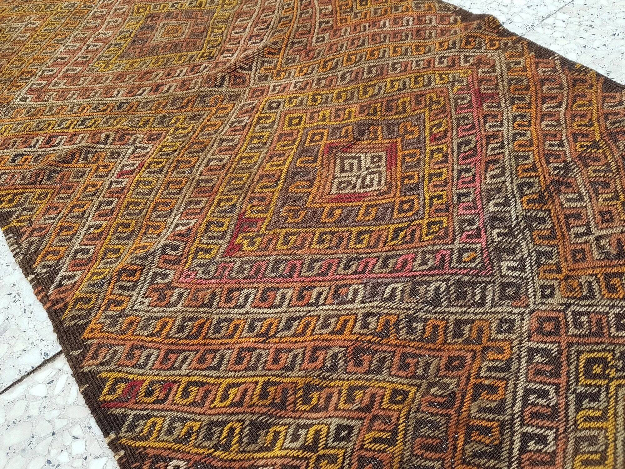 Vintage Turkish hallway rug 71x266 cm