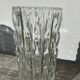 Vase en verre épais transparent