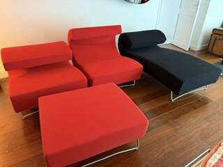 Sofa armchair lover line roset by pascal mougues