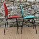 Pair of faux leather chairs from the 1950s/60s.