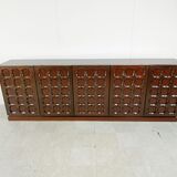 Graphical brutalist credenza, 1970s