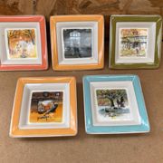 Series 5 pocket trays villeroy & boch relais château 2000 vintage porcelain