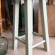 Tabouret bois massif vert amande 