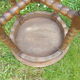 Side table with beaded legs