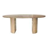 Table à manger en travertin années 70