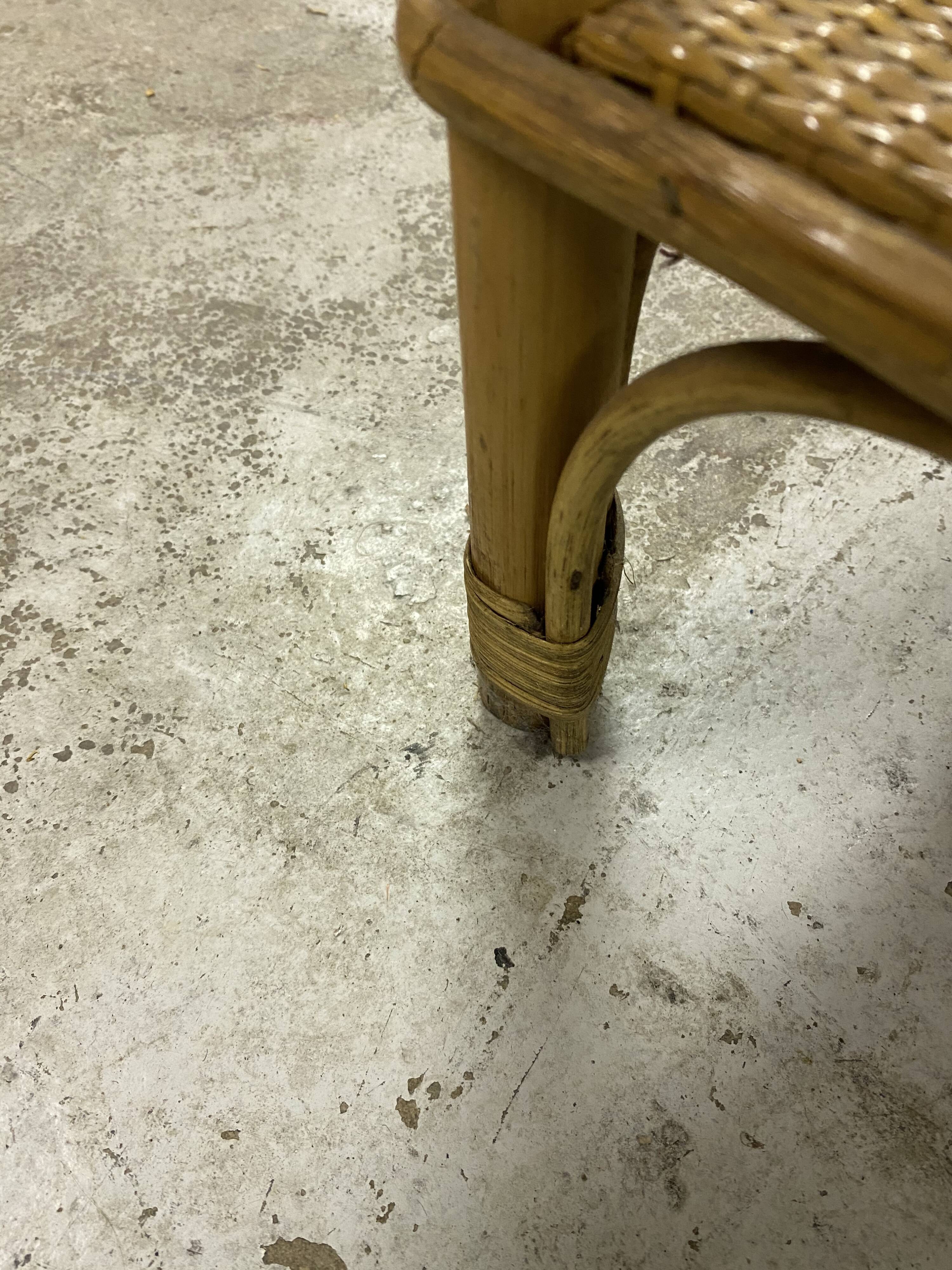 Rattan bookcase shelf