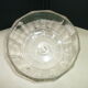 Old cheese bell with flat ribs in molded pressed glass