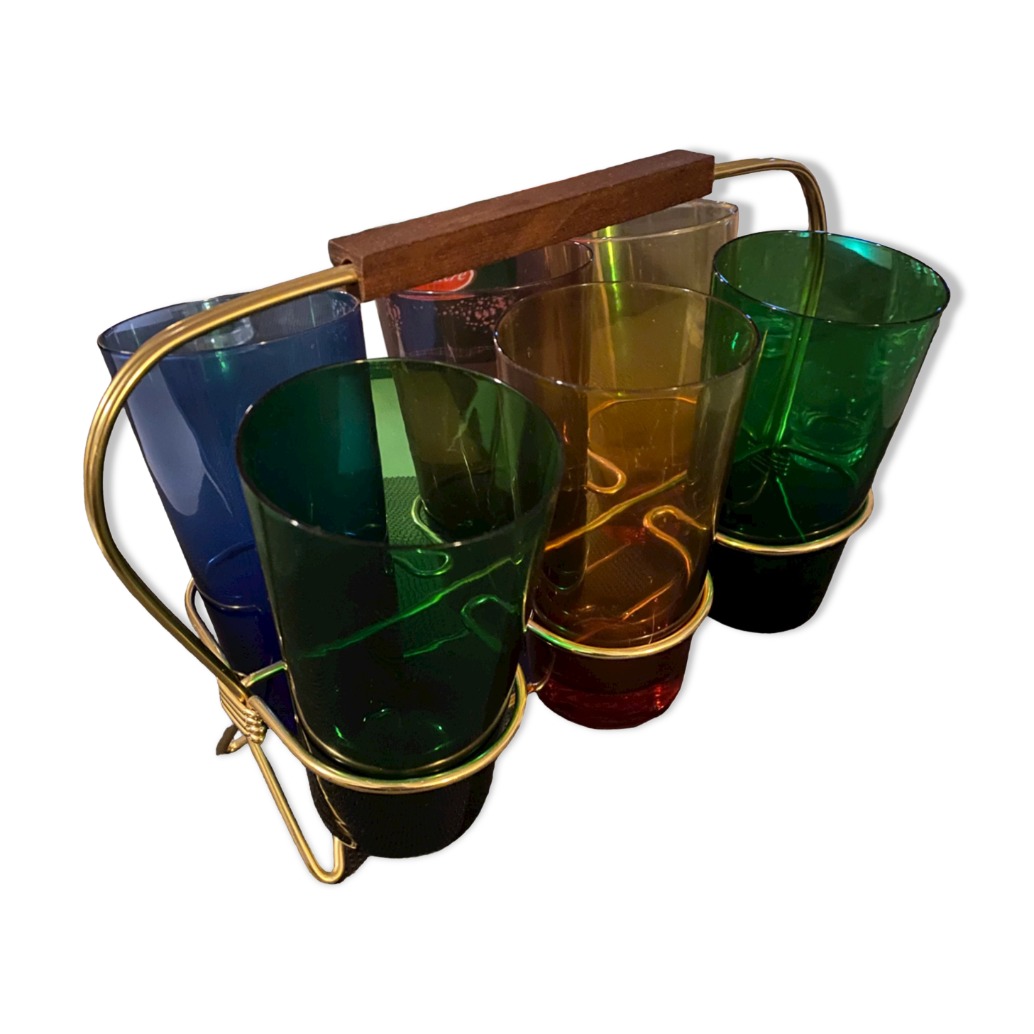 Orangeade colored glass service