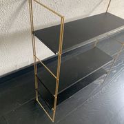 Etagère vintage 1960 String murale noir doré - 60 x 48 cm