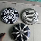 Set of 3 Traditional African Bamiléké Shields