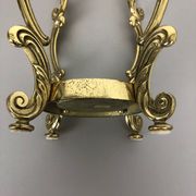 Hollywood Regency solid brass umbrella stand, Italy, 1970s