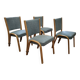 4 chaises Bow wood édition Steiner 1950