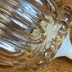 Suspension, baladeuse rétro en verre ambré