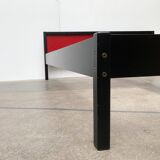 Double bed postmodern German vintage profile system by Elmar Flötotto for Flötotto.