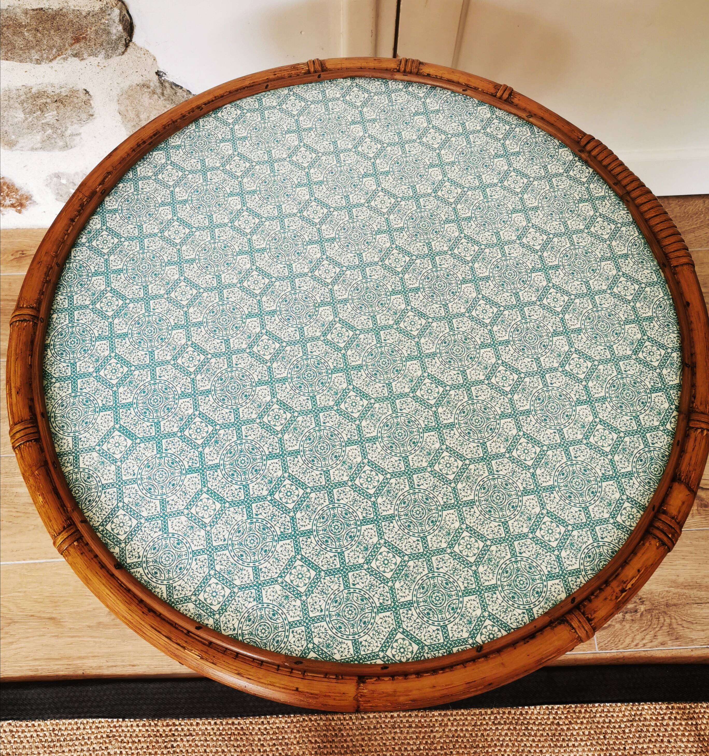 Rattan coffee table