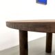 Table ronde années 50 constructiviste noyer