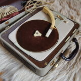 Suitcase turntable record 50s