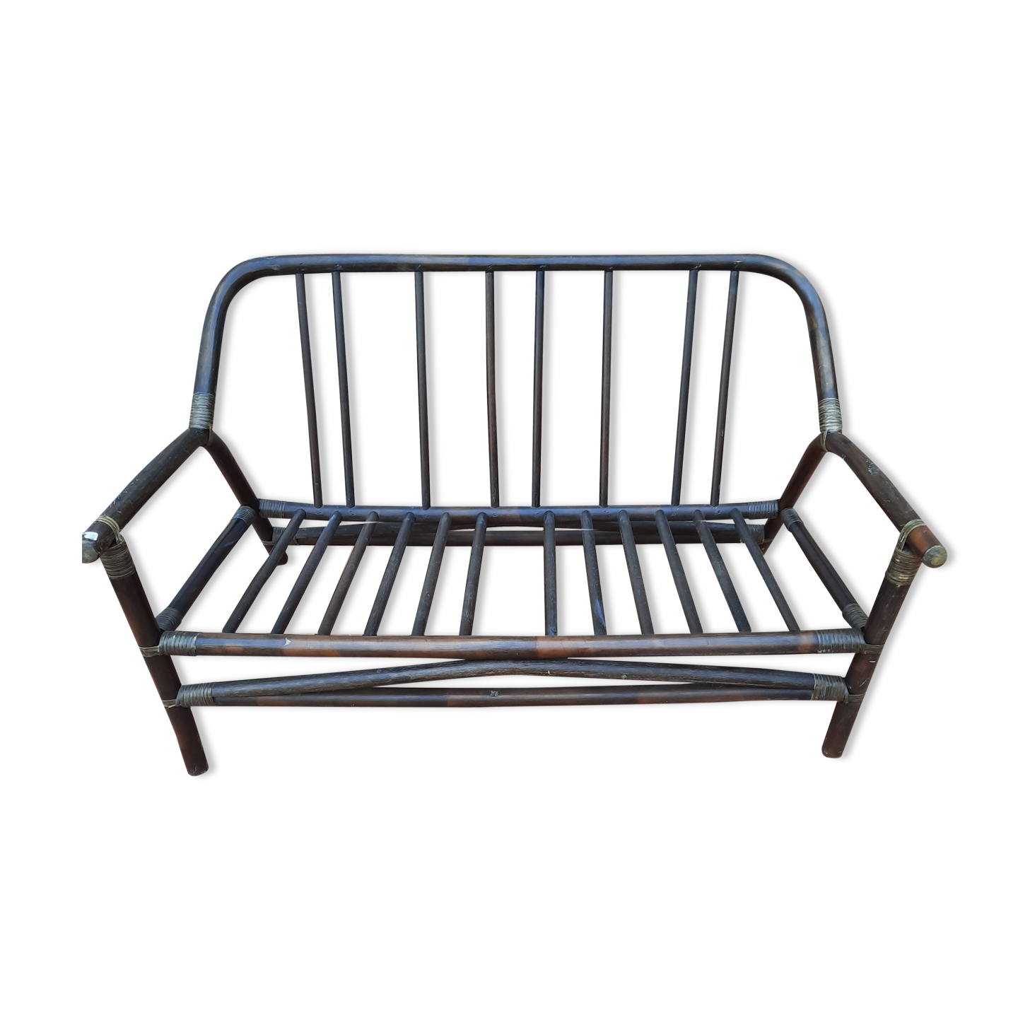 Rattan bench