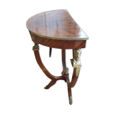 Empire-style half-moon console