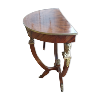 Empire-style half-moon console