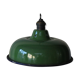Abat jour emaillé lampe industrielle vert bouteille