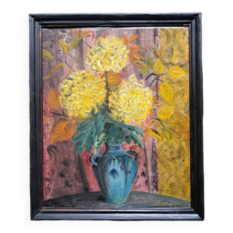 Pour Camille L : 1 tableau chrysanthèmes 1907