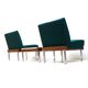 Ensemble de 2 fauteuils et table basse/canapé modulable fabriqué dans les années 60