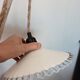 Lampe baladeuse vintage en verre Blanc
