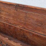 Console coffre en bois