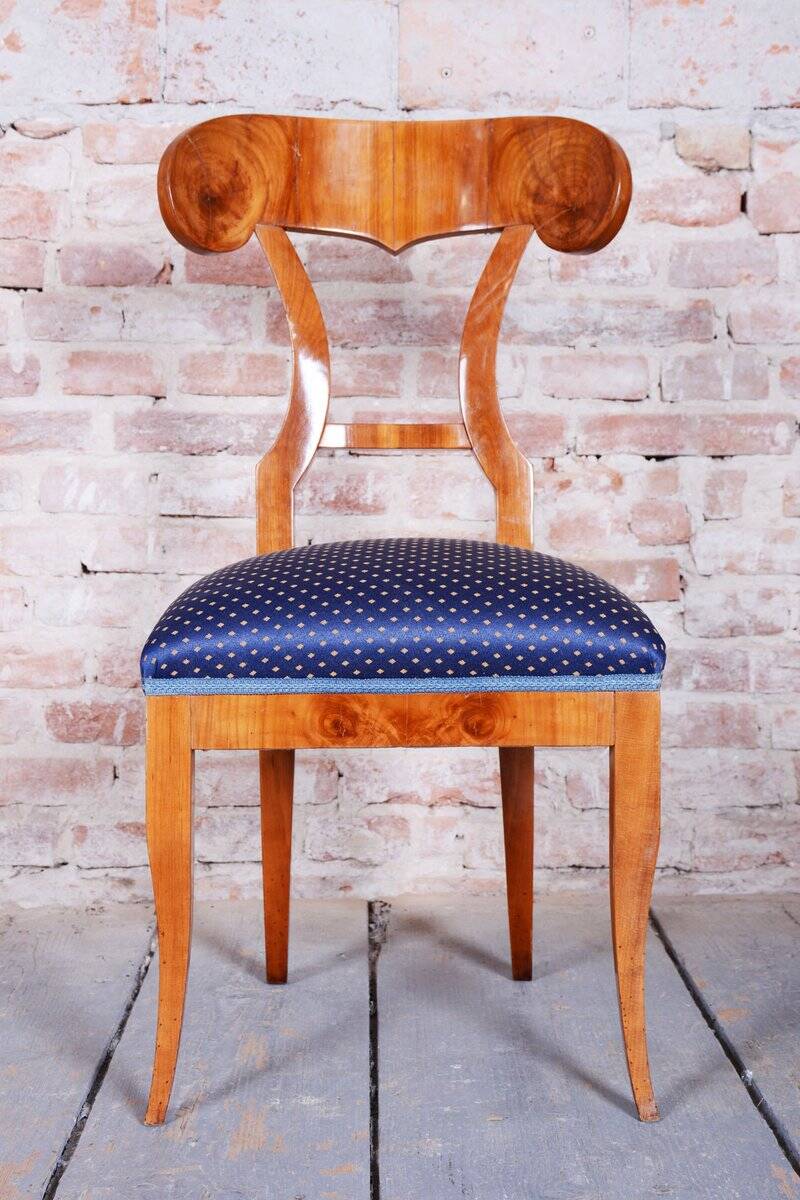 Biedermeier Cherrywood Chairs, Austria, 1820s, Set of 4