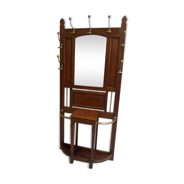 Porte-manteau debout en chêne ancien