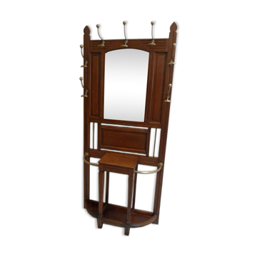 Porte-manteau debout en chêne ancien