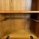 Vintage Teak Highboard Shelf Display Cabinet by Omann Jun 60s Danish Design