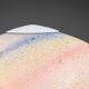 Doria table lamp in bubble glass with rainbow coloured details
