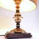 Brass and glass lamp