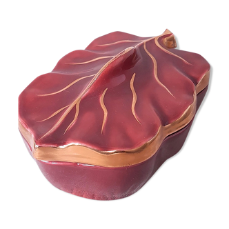Candy box / pocket empty in glazed ceramic, Viroflay. 50s