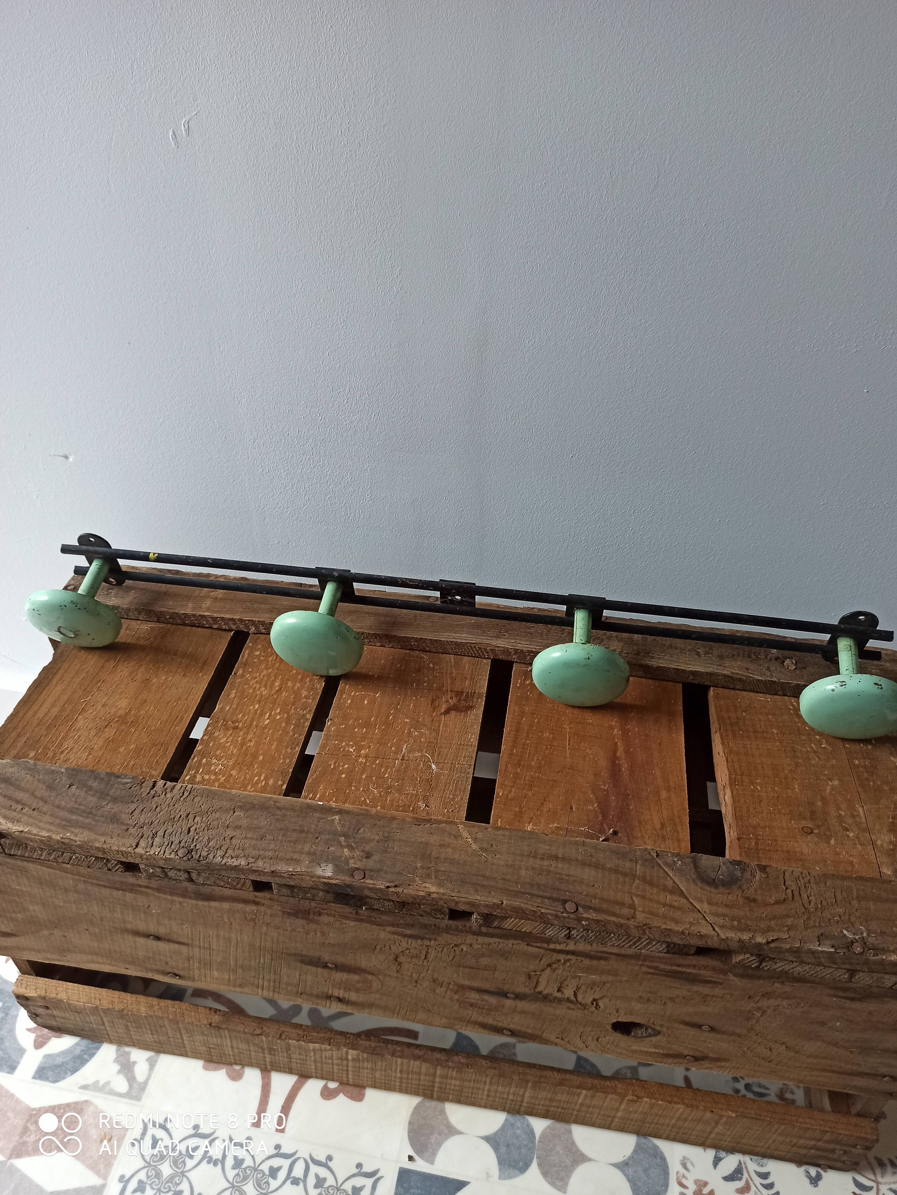Vintage wall coat rack